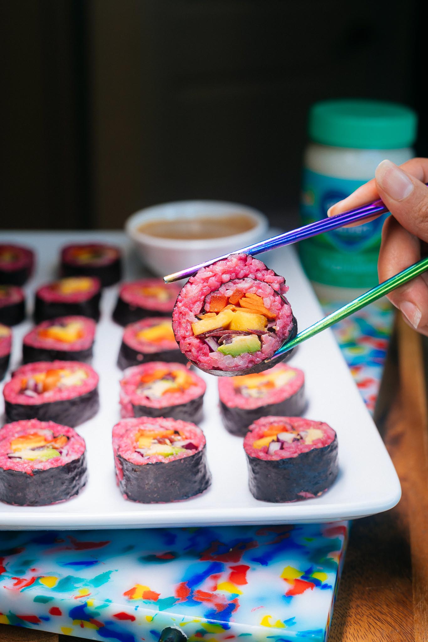 Rainbow Sushi Rolls