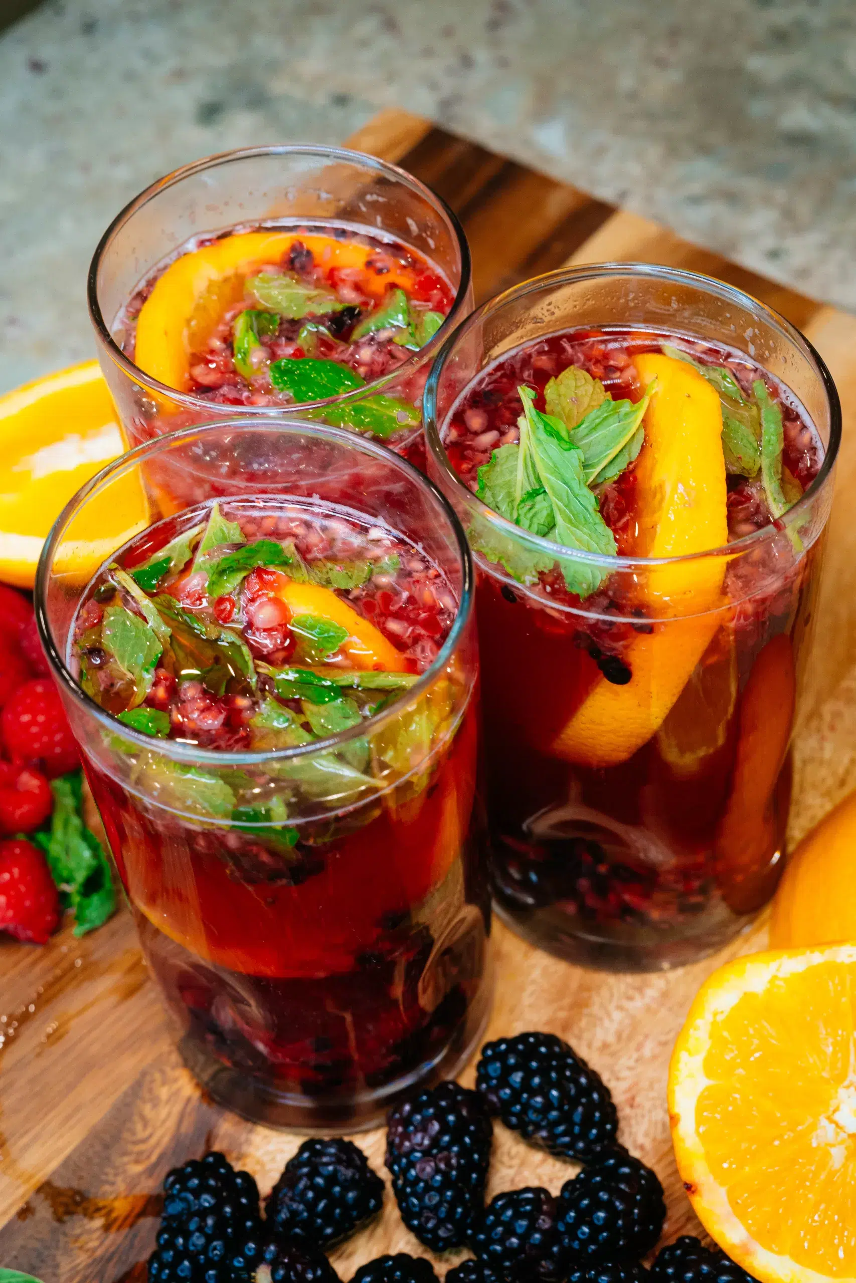 Passion Fruit Orange Berry Mocktail