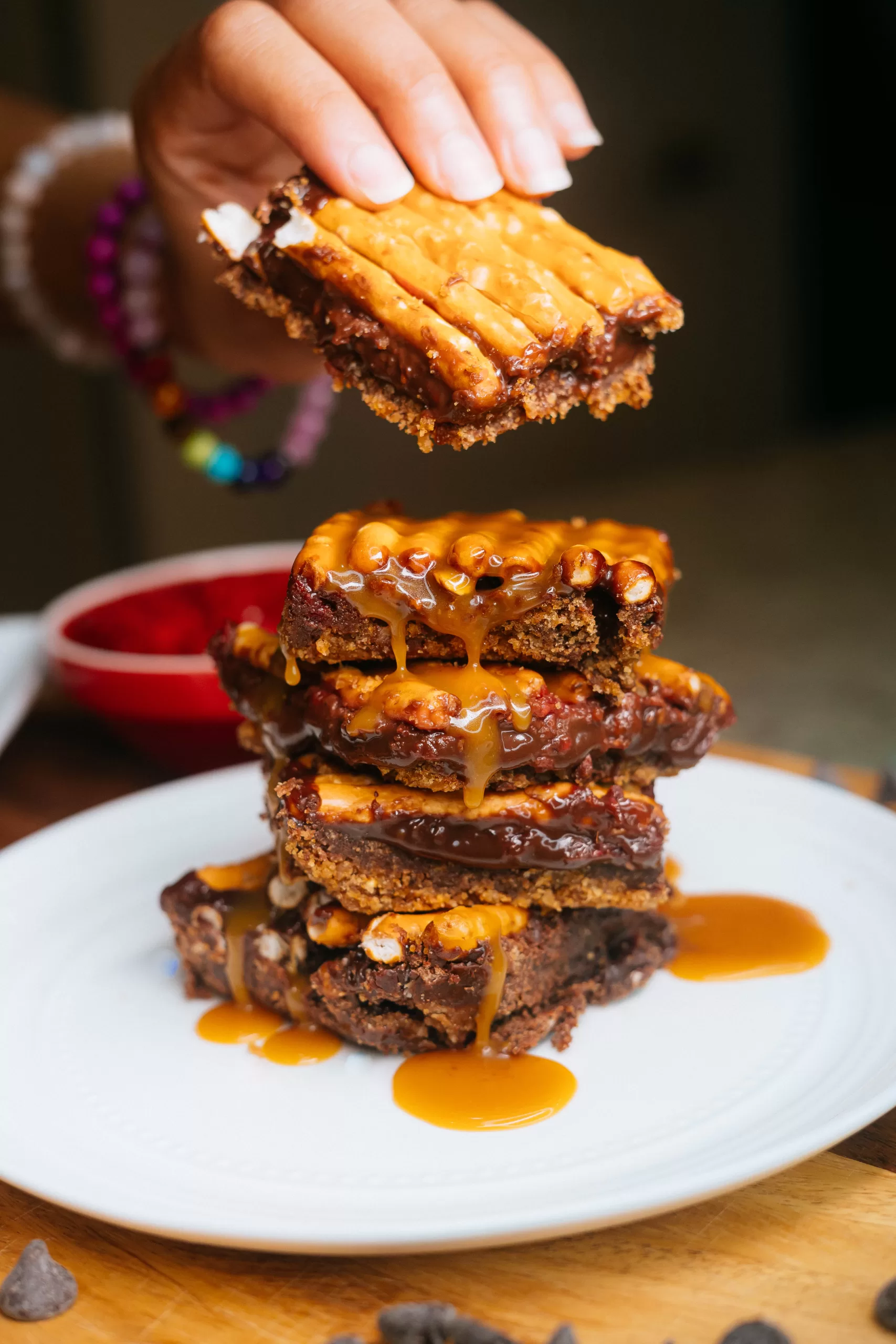 Chocolate Fudge Crumb Bars