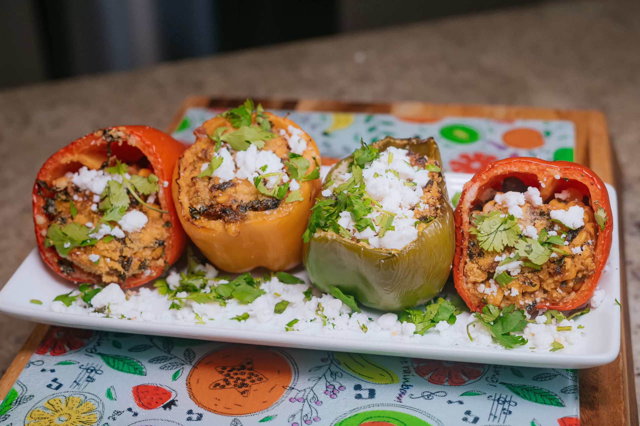 Elote Stuffed Peppers