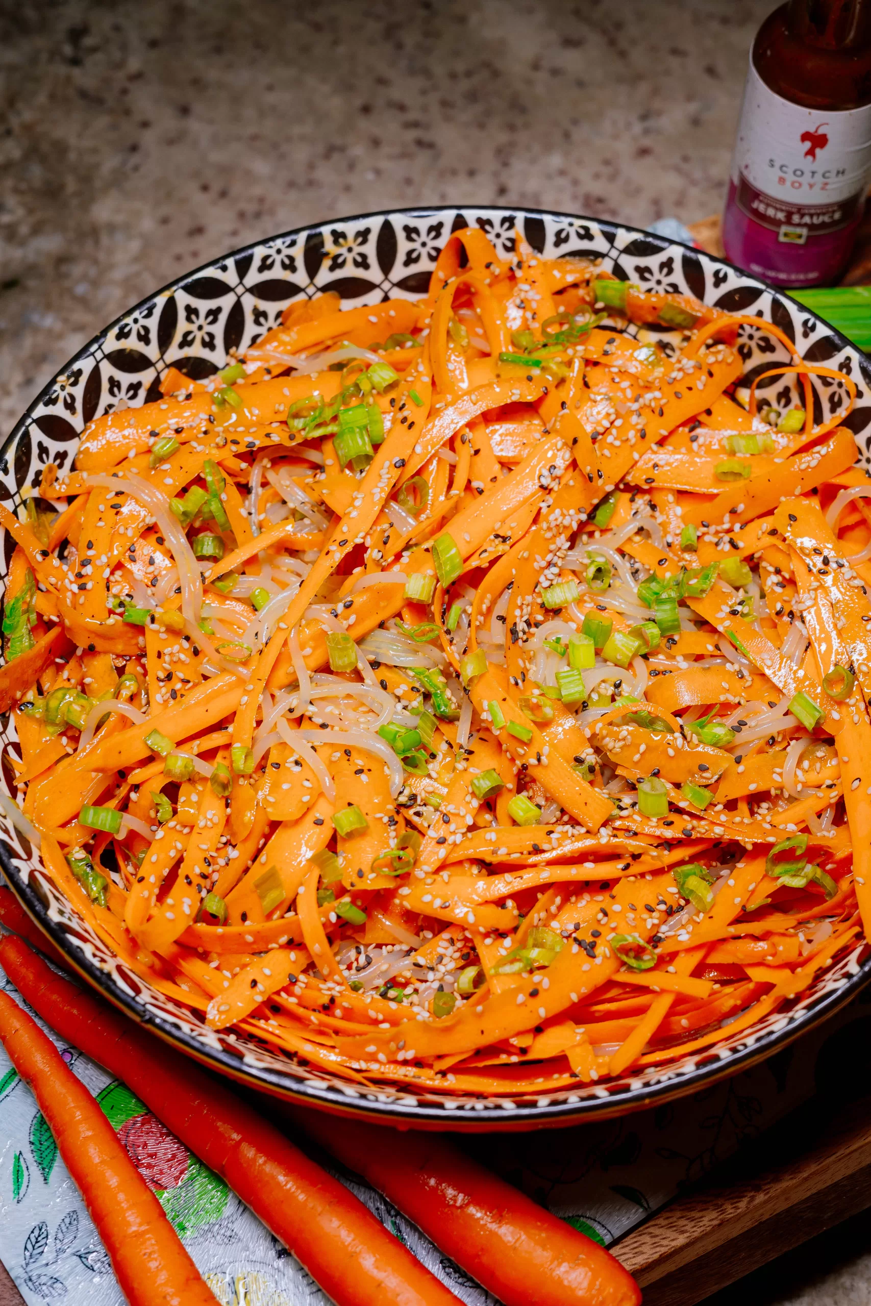 Caribbean Carrot Noodle Salad
