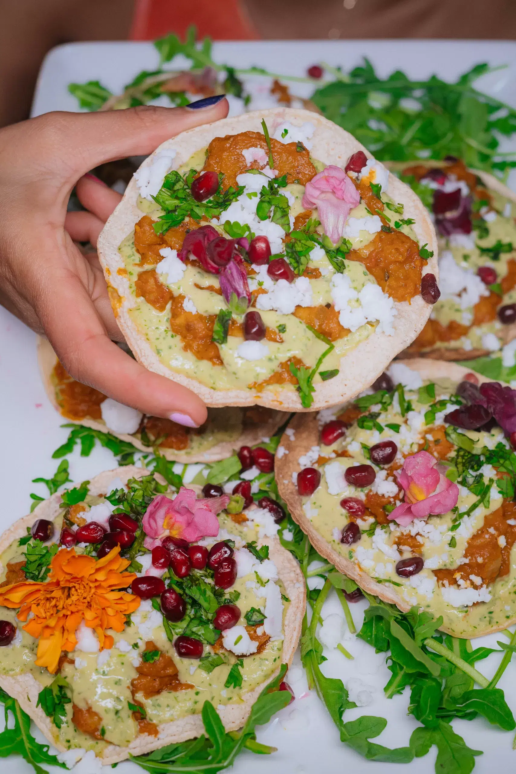 Pumpkin Curry Tostadas