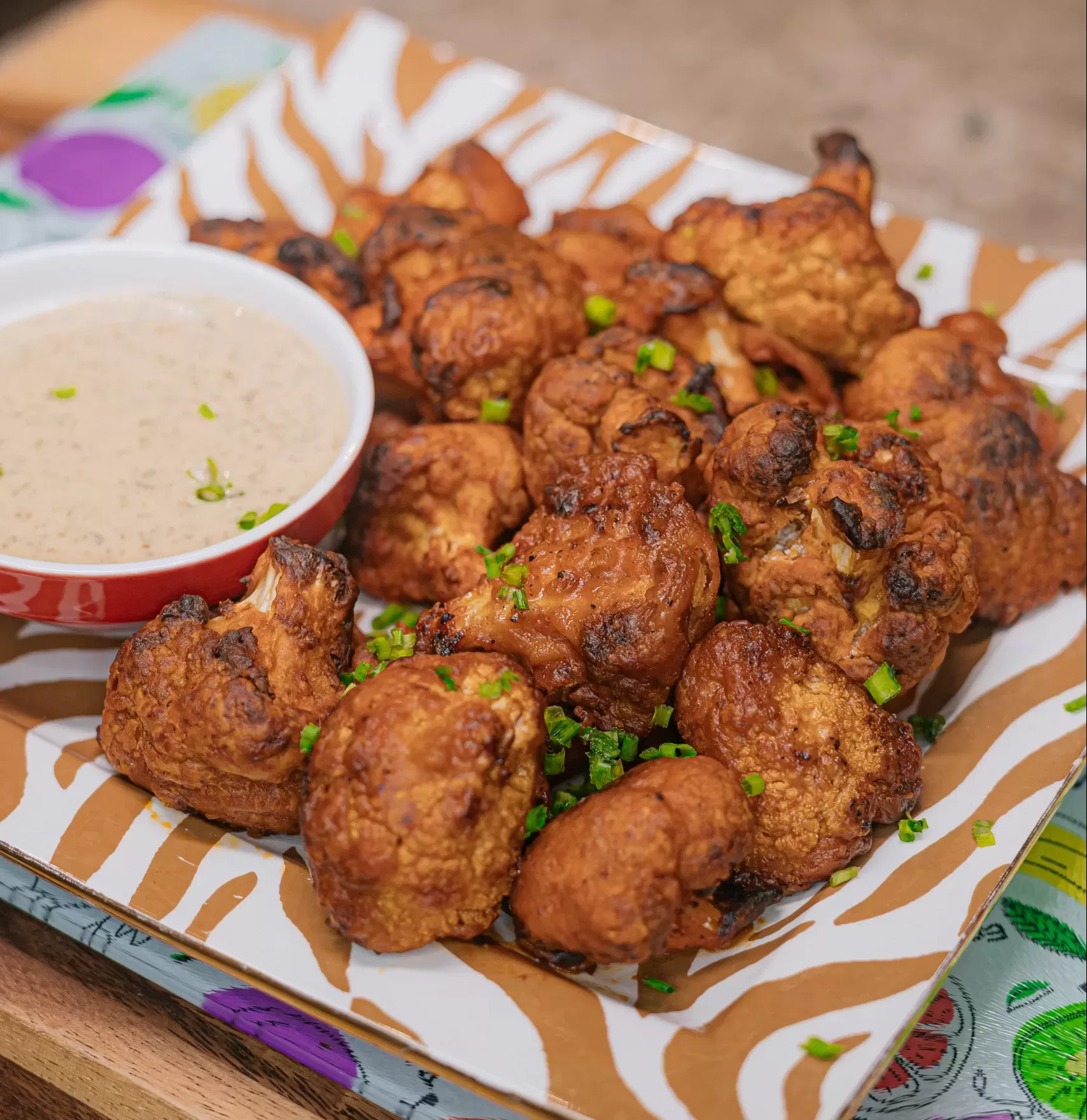 Vegan Buffalo Cauliflower Wings